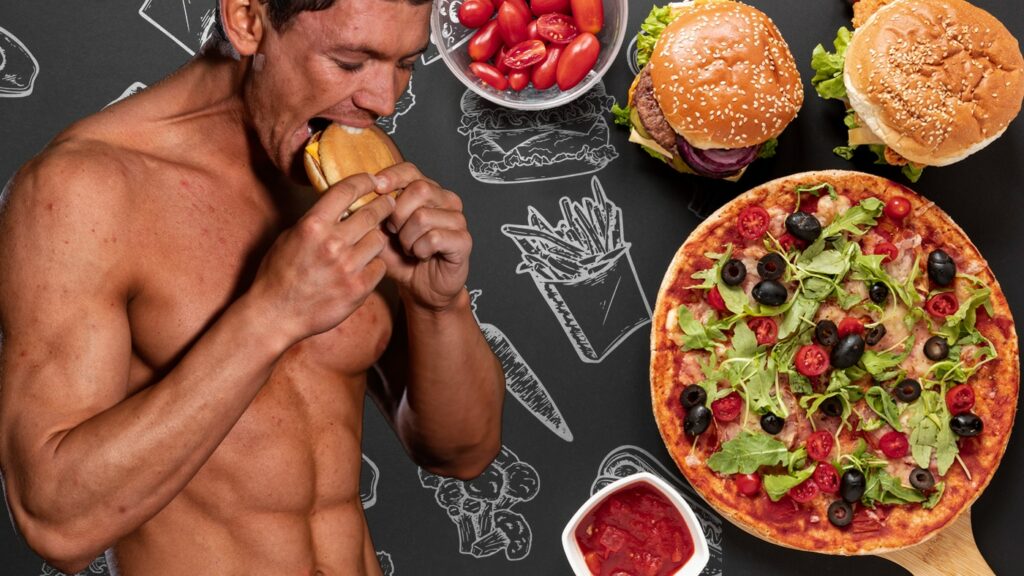 Man Bulking Easily with Flexible Food Choices